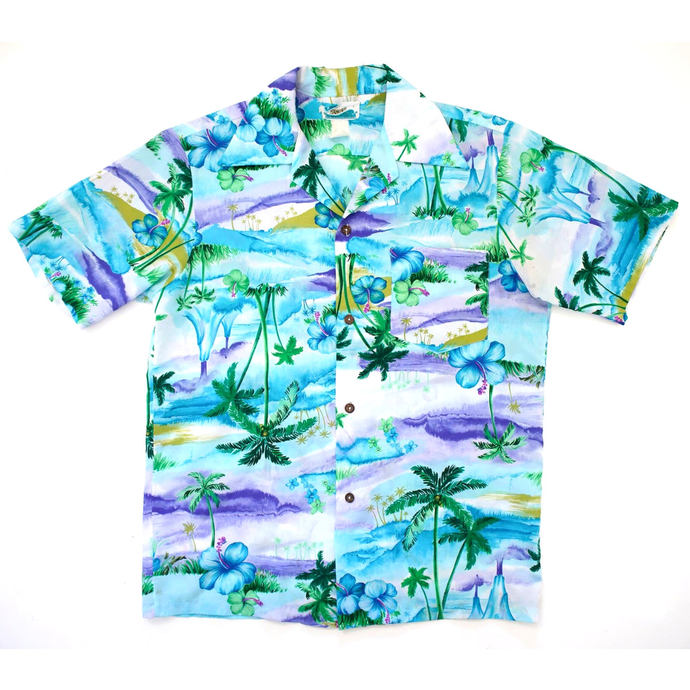 Vintage 70's Penneys Hawaiian Aloha Shirt Mens Medium